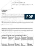 25 + Set Inductions