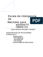 Escala de Inteligencia de Wechsler para Adultos-WAIS-IV