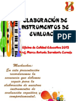 Elaboración de Instrumentos de Evaluación PDF