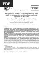 Influence on Psychological Adjustment of Adolescents