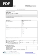 BST Application Form