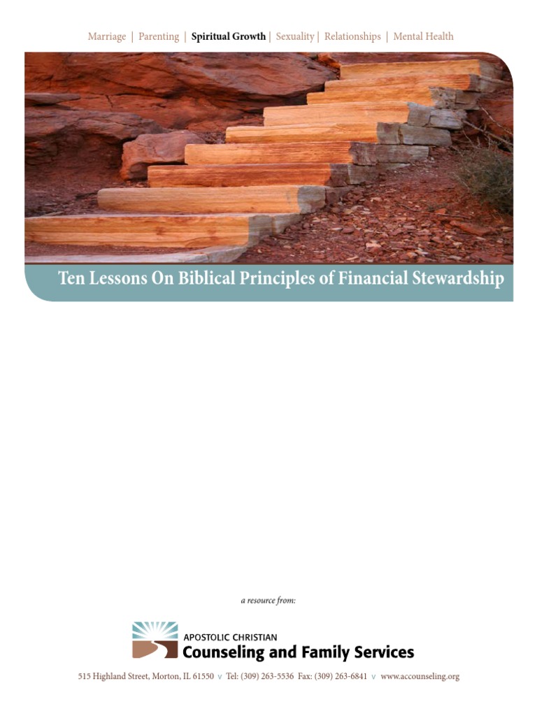 Ten Lessons On Biblical Principles of Financial Stewardship | PDF ...