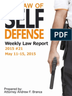 2015 #21 Self Defense Weekly Law Report