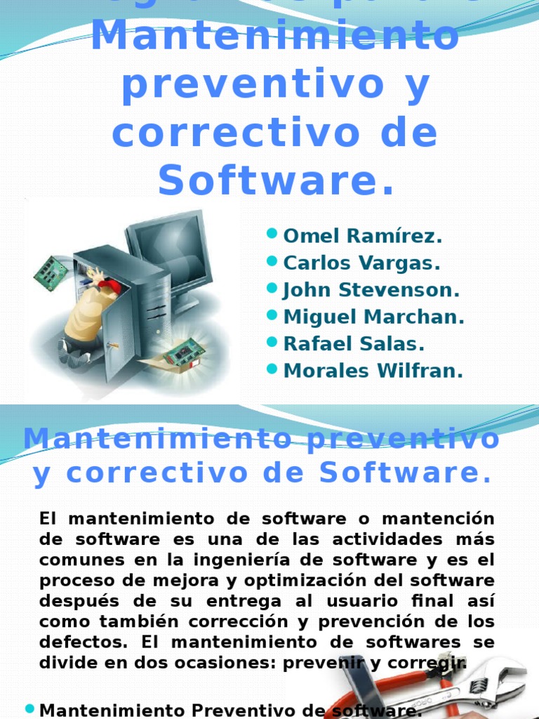 Mantenimiento Preventivo Software | PDF | Archivo de computadora ...