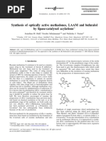 Methadone Synthesis