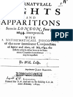 William Lilly - Svpernatvrall Sights and Apparitions (1644) PDF