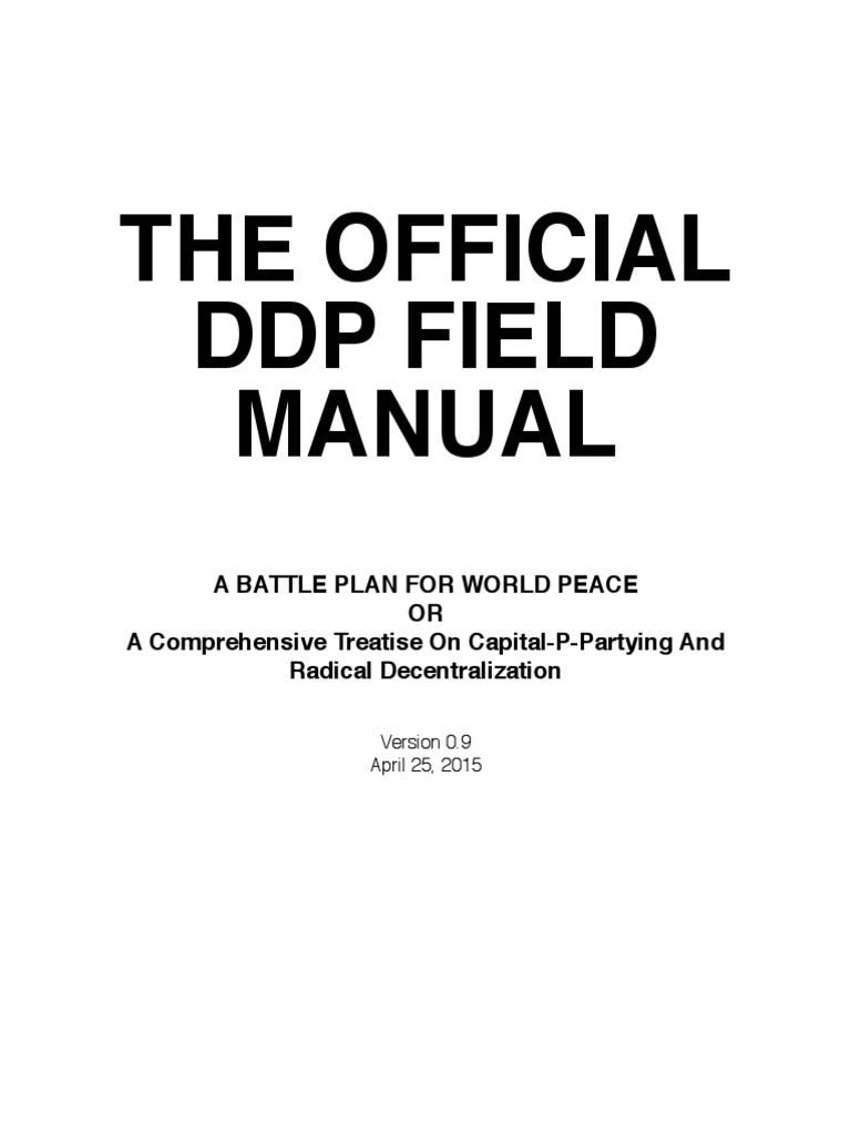 The Official DDP Field Manual | PDF