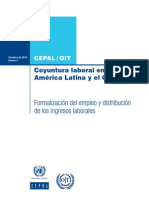 CEPAL / OIT Coyuntura Laboral en América Latina y El Caribe