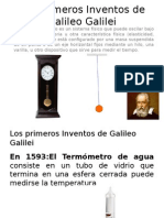 Diapositivas Los Primeros Inventos de Galileo Galilei