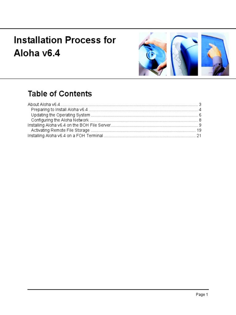 Aloha Installation Process 64 | PDF | Installation (Computer Programs ...