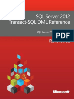 SQL Server 2012 Transact SQL DML Reference