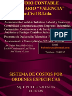 Sistema de Costos Por Ordenes Especificas