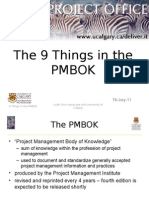 9 Things in The PMBOK LDP