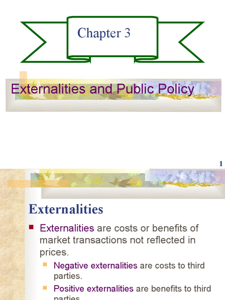 Chapter 3 Externalities And Public Policy Pdf Externality Air