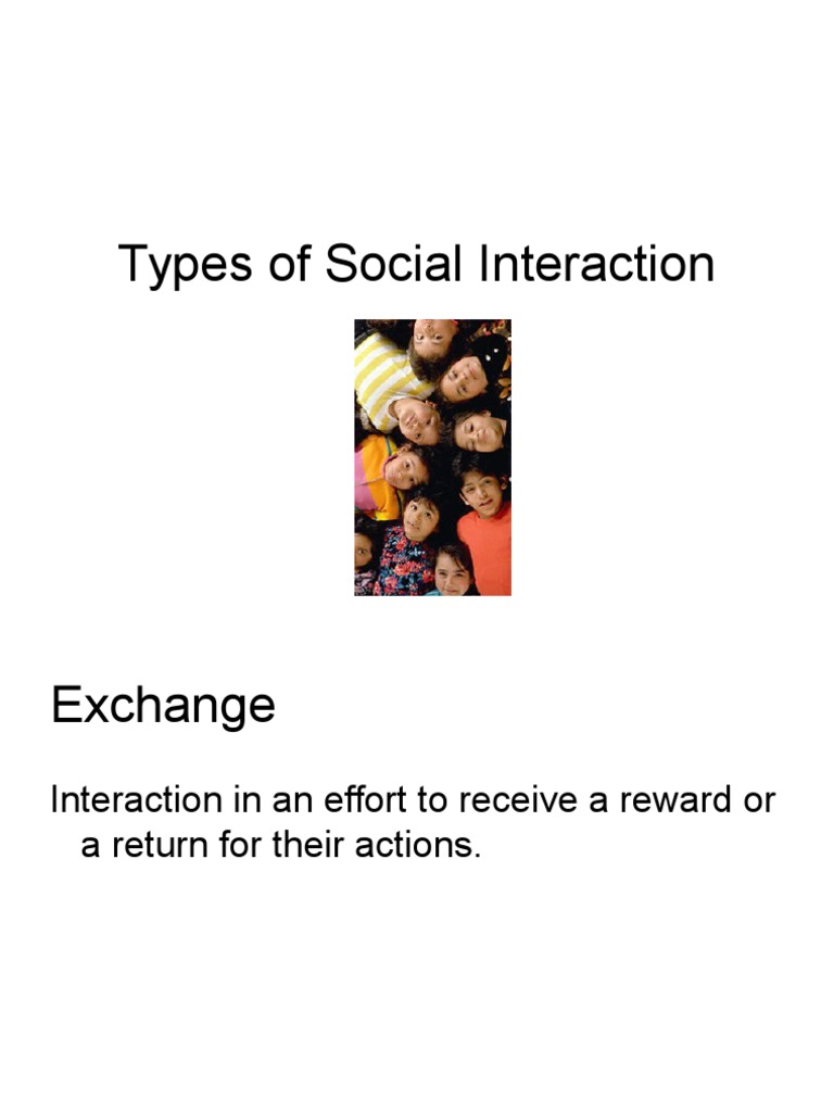Types of Social Interactions Explained | PDF