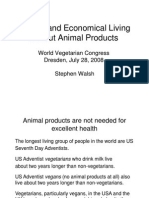 Healthy and Economical Living Without Animal Products (Stephen Walsh, PHD) PDF