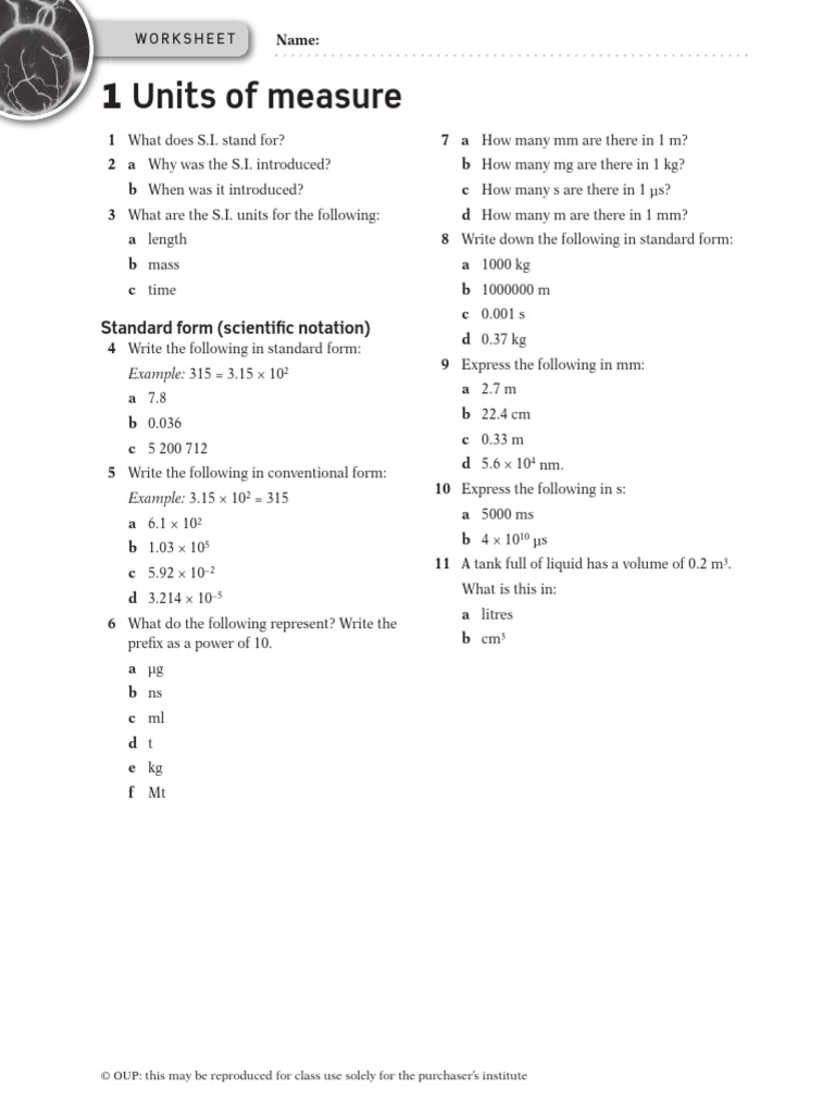 Worksheet 1 Physics | PDF | Teaching Methods & Materials