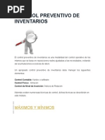 Control Preventivo de Inventarios