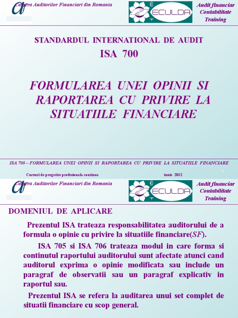 Suport Curs-Isa 700 PDF | PDF