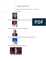 Kabinet Kerja Jokowi JK 2014
