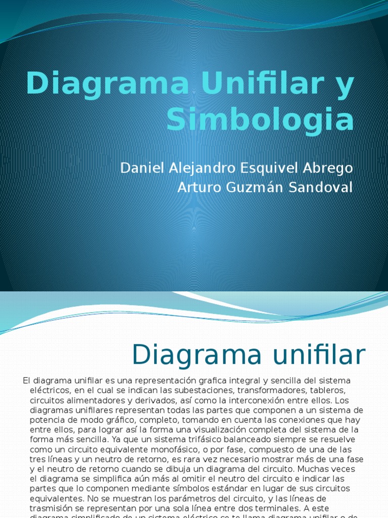 Diagrama Unifilar y Simbologia | PDF | Subestacion electrica | Ingeniería de  confiabilidad