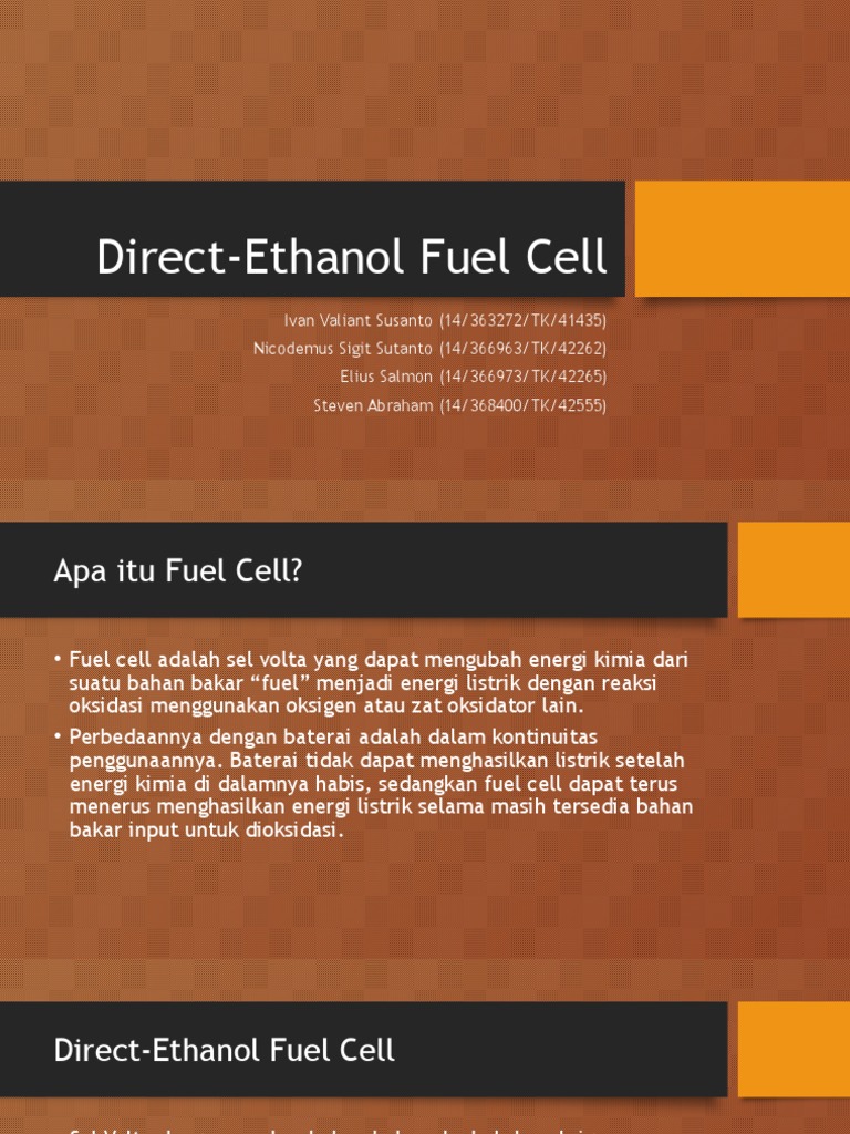 DirectEthanol Fuel Cell