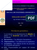  Nivelación Geométrica