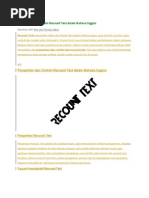 Download Pengertian Dan Contoh Recount Text Dalam Bahasa Inggris by Sunwin Christopher SN265954164 doc pdf