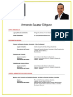 Curriculum Armando Salazar. Diputado 2016-2020
