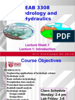 3308lecture 1 - Introduction Hydraulics and Hydrology