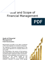 Goa Land Scope of Financial Management