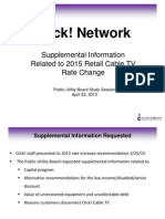 Click! Network: Supplemental Information Related To 2015 Retail Cable TV Rate Change