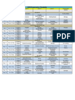 Exam Timetable 2015
