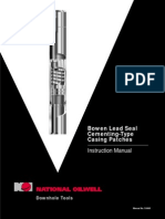 Bowen Lead Seal Cementing-Type Casing Patches: Instruction Manual