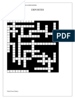 Deportes: Crucigramas para La Didáctica de La Lengua Inglesa