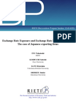 Exchange Rate Exposure and Exchange Rate Risk Management