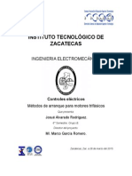 Explicación Métodos de Arranque para Motores Trifásicos de Corriente Alterna