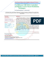 Study of THD in Different CHB MLIs Controlled With Unipolar and Bipolar Carrier Based Modulation Techniques