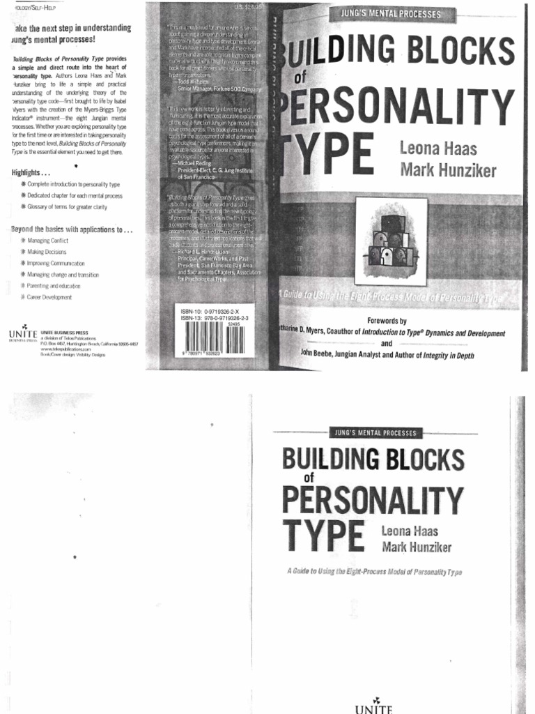 Building Blocks of Personality Type - A Guide To Using The Eight ...