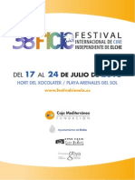 38 Festival Internacional de Cine Independiente de Elche. Bases