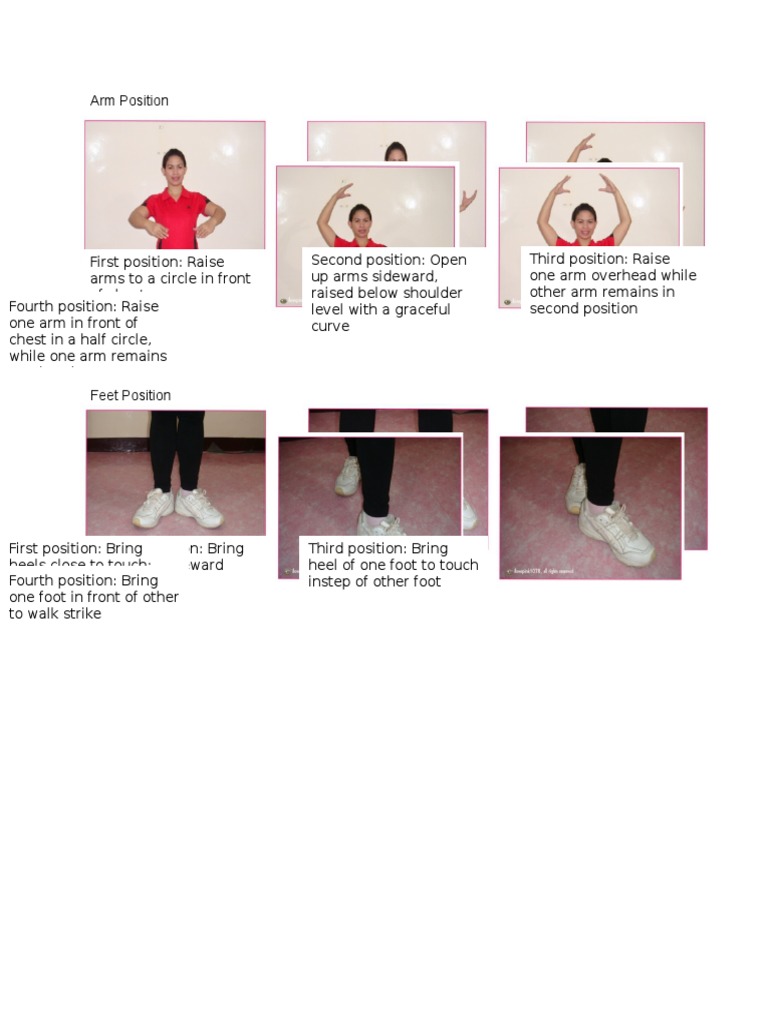 Ballet Arm and Feet Positions Guide | PDF