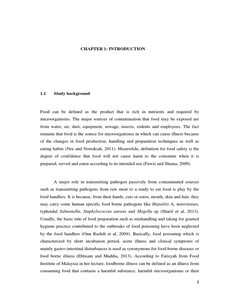 Classification of foodborne diseases picture