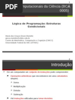 Estruturas Condicionais