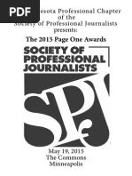 2015 Minnesota SPJ Page One Program