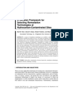 A Decision Framework for Selecting Remediation Technologies at Hydrocarbon Contaminated Sites