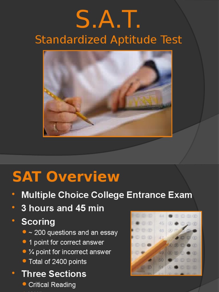 Standardized Aptitude Test | PDF