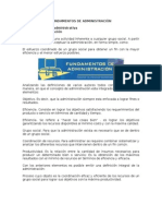 fundamentos administrativos