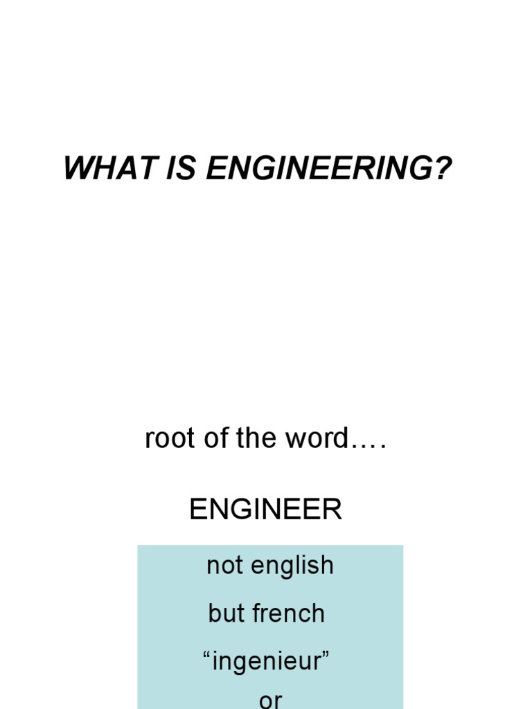 What Is Engineering | PDF | Engineering | Scientist