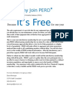 It's Free: Why Join PERD