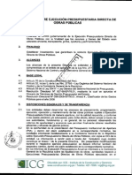 Actualizacion Ejecucion de Obras Por Administracion Directa